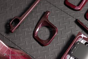ชุดภายใน Carbon Fiber สำหรับ W464 G-Class สีแดง