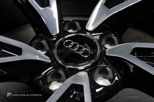 ล้อ Custom Forged ลาย Audi A7 5-112 สีดำ-โครเมี่ยม ขอบ 20 นิ้ว