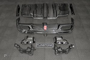 ชุดดิฟฟิวเซอร์ พร้อม ปลายท่อ Carbon Fiber สำหรับ W205 C-Class ทรง IMP