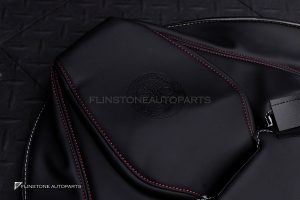 ชุดเบาะ Custom สำหรับ W205 C-Class ทรง AMG Bucket Seat หนังดำ ด้ายแดง กรอบแดง