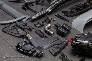 ชุดแปลงโฉมรอบคัน สำหรับ Porsche Cayenne 958.1 เป็น Cayenne 9Y0.2 หน้า TURBO หลัง Sport Design