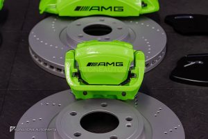 ชุดเบรค AMG สำหรับ Mercedes Benz W464 G-Class ทรง G63 AMG สีเขียว