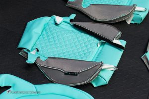 ชุดเบาะหนัง สำหรับ W213 E-Class ทรง E63 AMG สี Tiffany Blue