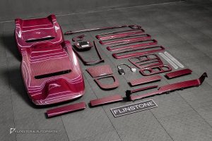 ชุดภายใน Carbon Fiber สำหรับ W464 G-Class สีแดง