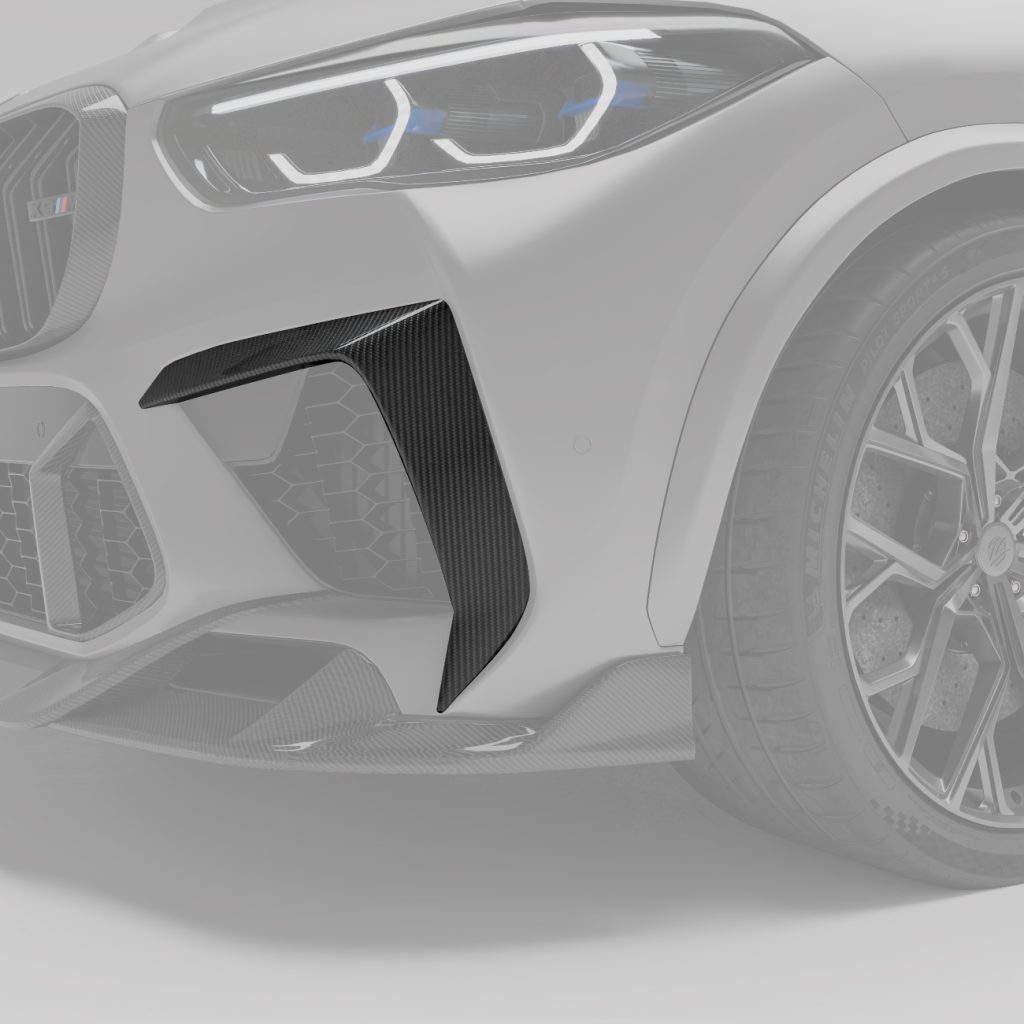 คานาร์ดกันชนหน้าคาร์บอนไฟเบอร์ BMW X5M F95 RevoZport