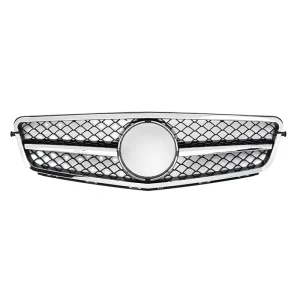 กระจังหน้า Benz W204 C-Class ทรง AMG สีดำ-โครเมี่ยม