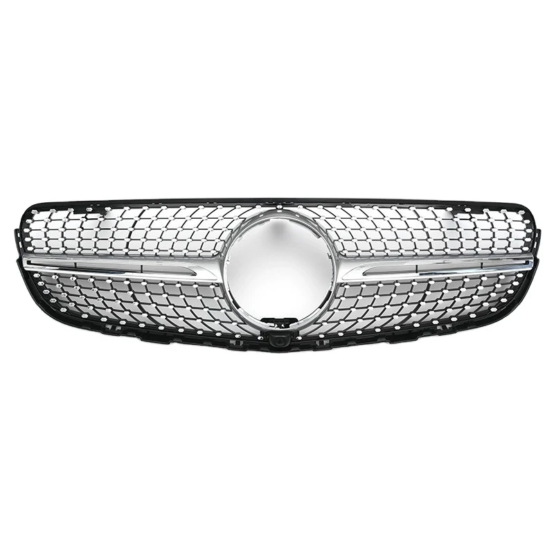 กระจังหน้า Benz X253 GLC-Class ทรง Diamond สีเงิน