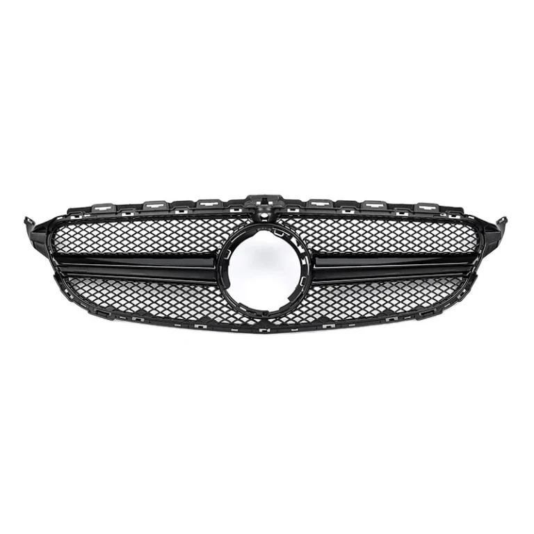 Front Grille Benz W205 C-Class style AMG Black with camera hole year 2019-ON