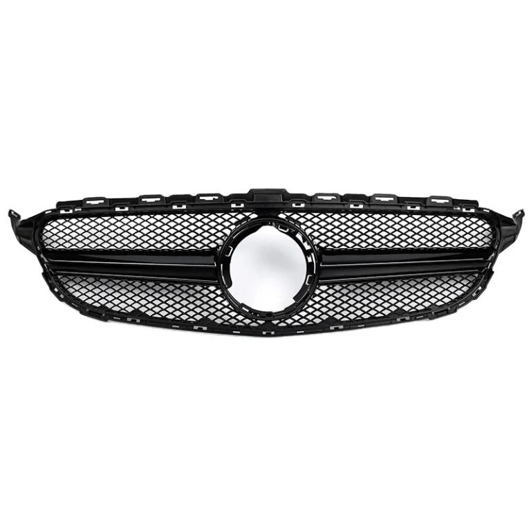 Front Grille Benz W205 C-Class style AMG Black without camera hole year 2019-ON