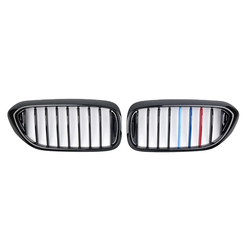 กระจังหน้า BMW G30 5 Series ทรง แถบ 3 สี สีดำเงา