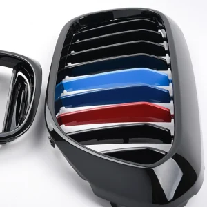 กระจังหน้า BMW G30 5 Series ทรง แถบ 3 สี สีดำเงา
