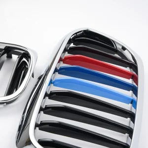 กระจังหน้า BMW G30 5 Series ทรง แถบ 3 สี สีโครเมี่ยม