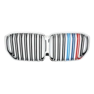 กระจังหน้า BMW G05 X5 ทรง แถบ 3 สี สีโครเมี่ยม