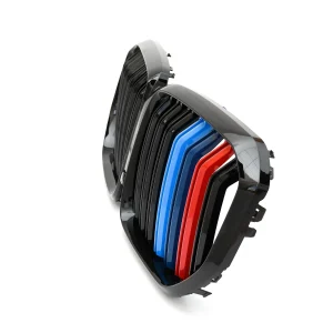 กระจังหน้า BMW G05 X5 ทรง แถบ 3 สี สีดำเงา ก้านคู่