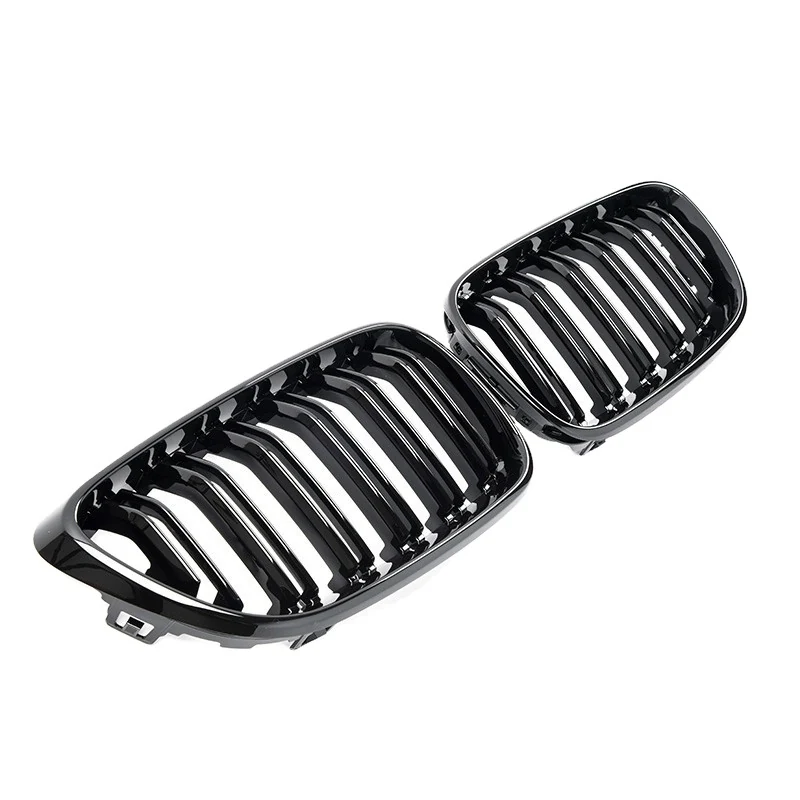 Front Grille BMW F22 2 Series style twin-spoke Gloss Black