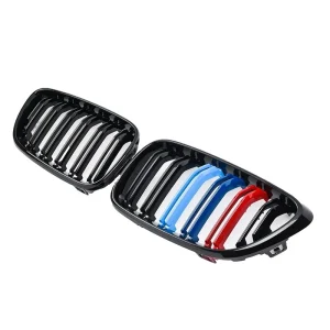 กระจังหน้า BMW F22 2 Series ทรง แถบ 3 สี สีดำเงา