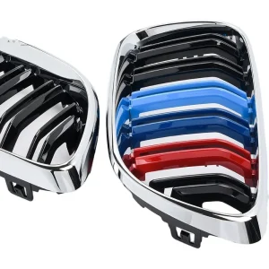 กระจังหน้า BMW F22 2 Series ทรง ก้านคู่ สีดำเงา