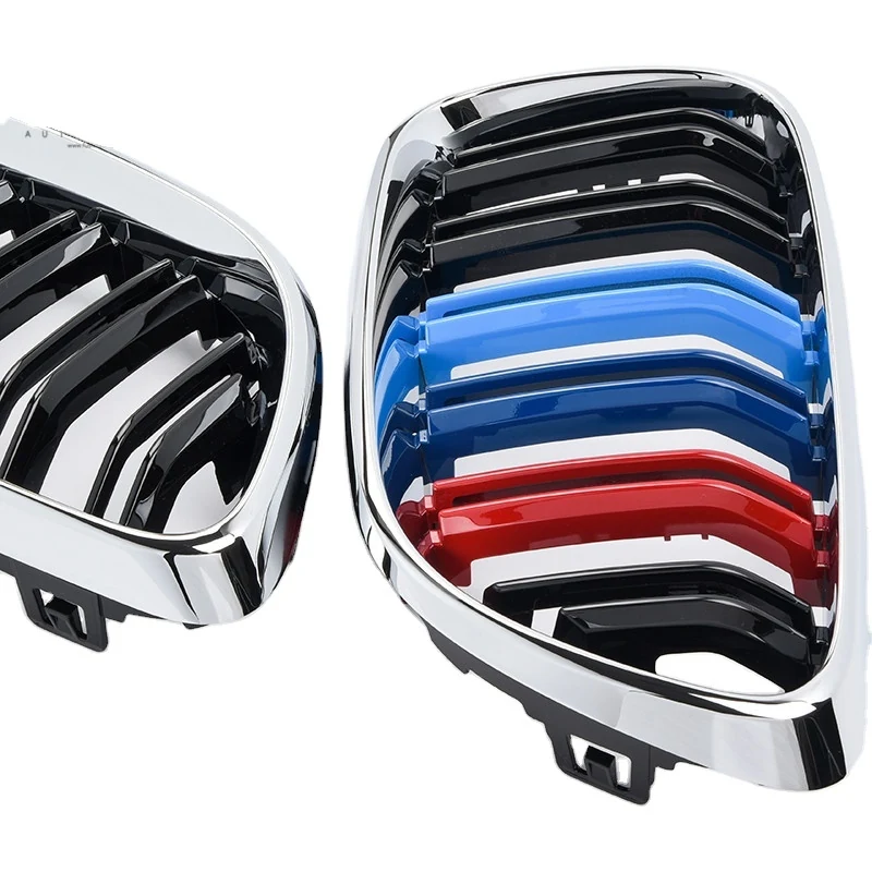 กระจังหน้า BMW F22 2 Series ทรง ก้านคู่ สีดำเงา