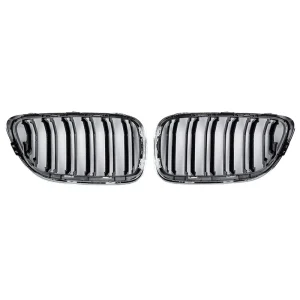 กระจังหน้า BMW F22 2 Series ทรง ก้านคู่ สีดำเงา