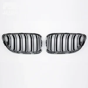 กระจังหน้า BMW F22 2 Series ทรง ก้านคู่ สีดำเงา