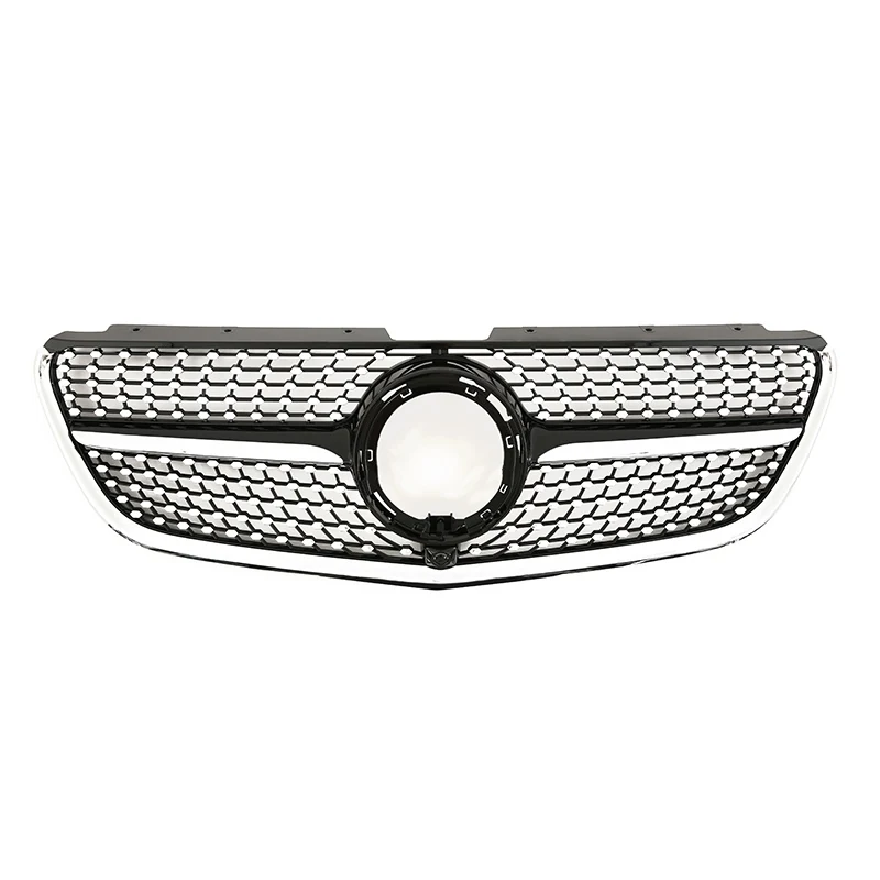 กระจังหน้า Benz W447 V-Class ทรง Diamond สีดำ ไมเนอร์เชนจ์