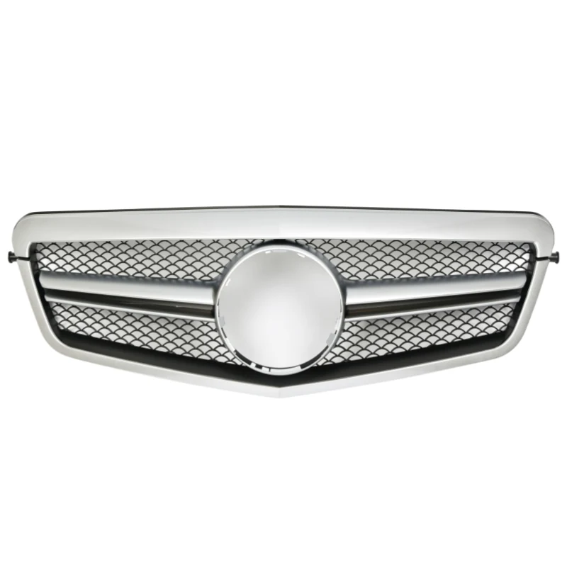 กระจังหน้า Benz W212 E-Class สีเงิน