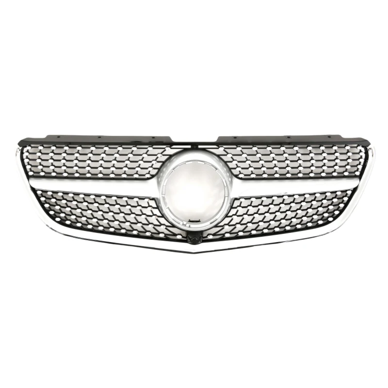 กระจังหน้า Benz W447 V-Class ทรง Diamond สีเงิน ปี 2014-2019