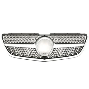 กระจังหน้า Benz W447 V-Class ทรง Diamond สีเงิน ปี 2014-2019