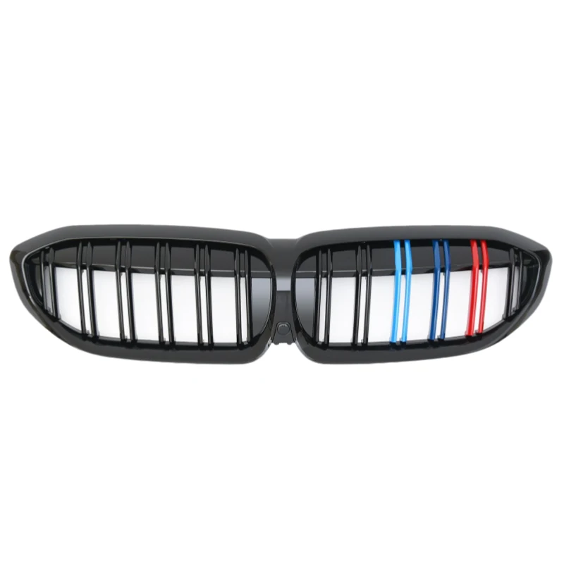 กระจังหน้า BMW G20 3 Series ทรง แถบ 3 สี สีดำเงา