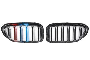 กระจังหน้า BMW G30 5 Series ทรง ตะแกรง สีดำเงา