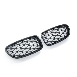 กระจังหน้า BMW F10 5 Series ทรง Diamond สีดำ