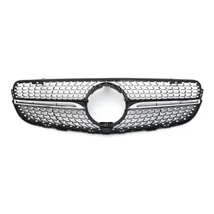 กระจังหน้า Benz X253 GLC-Class ทรง Diamond สีดำ ปี 2015-2019