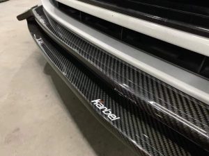 ลิ้นหน้า Carbon Fiber Audi S3 A3 S-bumper Hatchback ทรง Karbel กันชน S ปี 2017-2020
