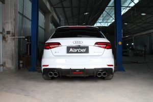ดิฟฟิวเซอร์ Carbon Fiber Audi S3 A3 S-bumper 8.5V Hatchback ทรง Karbel กันชน S ปี 2017-2020