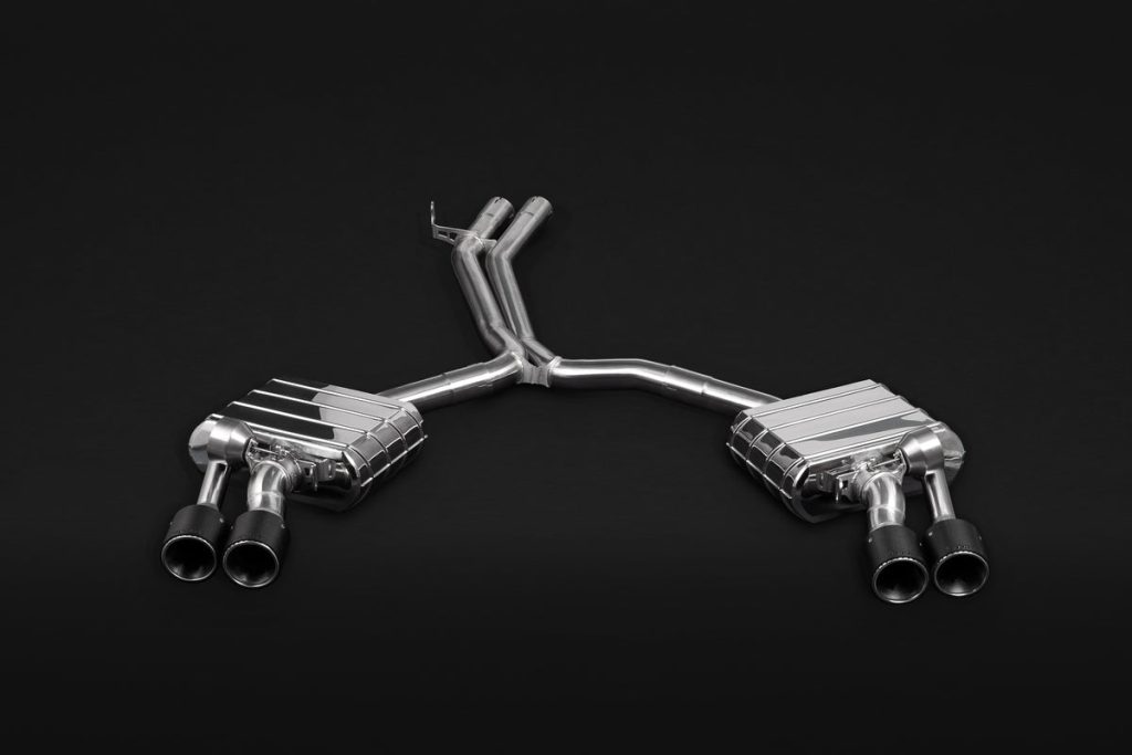 ชุดท่อไอเสีย Audi S4/5 (B9/F5) Capristo Valved Exhaust MidPipes + Carbon Tips