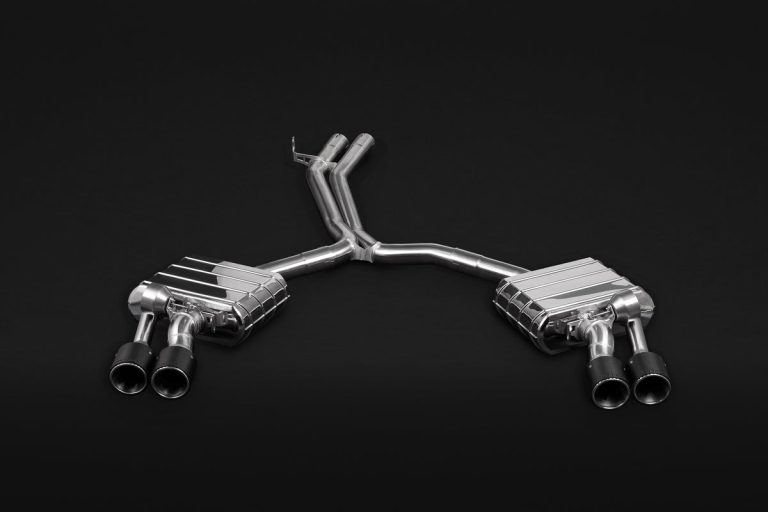 ชุดท่อไอเสีย Audi S4/5 (B9/F5) Capristo Valved Exhaust MidPipes + Carbon Tips