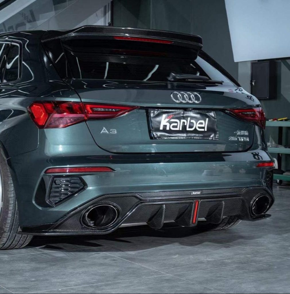 ดิฟฟิวเซอร์ Carbon Fiber Audi S3 A3 S-line 8Y ทรง Karbel S-Line