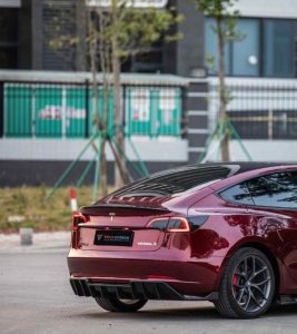 ดิฟฟิวเซอร์ Carbon Fiber Tesla Model 3 / Performance ทรง TAKD