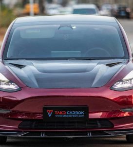 ฝากระโปรงหน้า Carbon Fiber Tesla Model 3 / Performance ทรง TAKD ปี 2017-2023