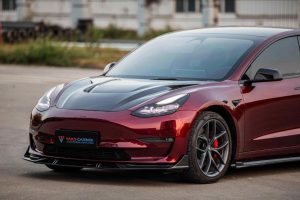 ฝากระโปรงหน้า Carbon Fiber Tesla Model 3 / Performance ทรง TAKD ปี 2017-2023