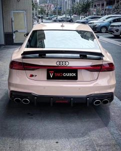 สปอยเลอร์ Carbon Fiber Audi RS7 S7 A7 C8 ทรง TAKD ปี 2019-ON