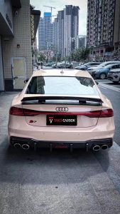 ดิฟฟิวเซอร์ Carbon Fiber Audi A7 S-Line S7 C8 ทรง TAKD ปี 2018-ON
