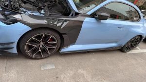ซุ้มล้อ-แก้มข้าง Carbon Fiber BMW M2 / M2C G87 ทรง TAKD ปี 2023-ON