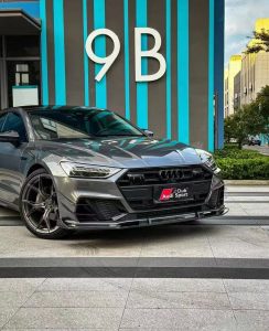 ลิ้นหน้า Carbon Fiber Audi A7 S-Line S7 C8 ทรง TAKD ปี 2019-ON