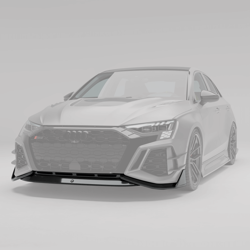 ลิ้นหน้าคาร์บอนไฟเบอร์ Audi RS3 8Y Sedan RevoZport