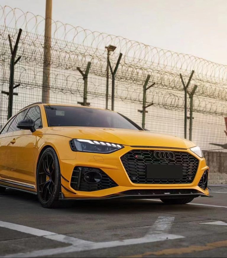 Front Lip Carbon Fiber Audi RS4 B9.5 style Karbel year 2020-ON