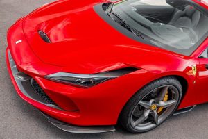 ชิ้นตกแต่งคาร์บอน Ferrari F8 Capristo Carbon Fiber Side Air Guides L/R