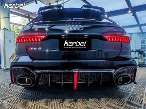 สปอยเลอร์ Carbon Fiber Audi RS6 C8 ทรง Karbel ปี 2020-ON