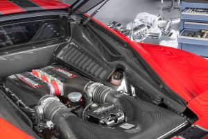 ชิ้นตกแต่งคาร์บอน Ferrari 458 Italia Capristo