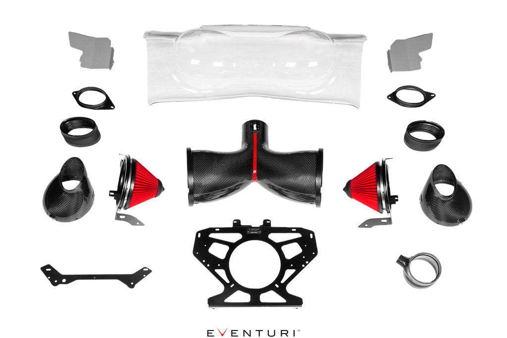 ชุดกรองอากาศ Chevrolet C8 Corvette Hard-Top Convertible Black Carbon Intake System Eventuri